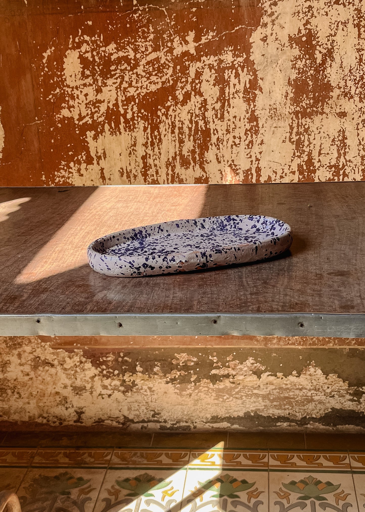 Speckled Serving Plate
