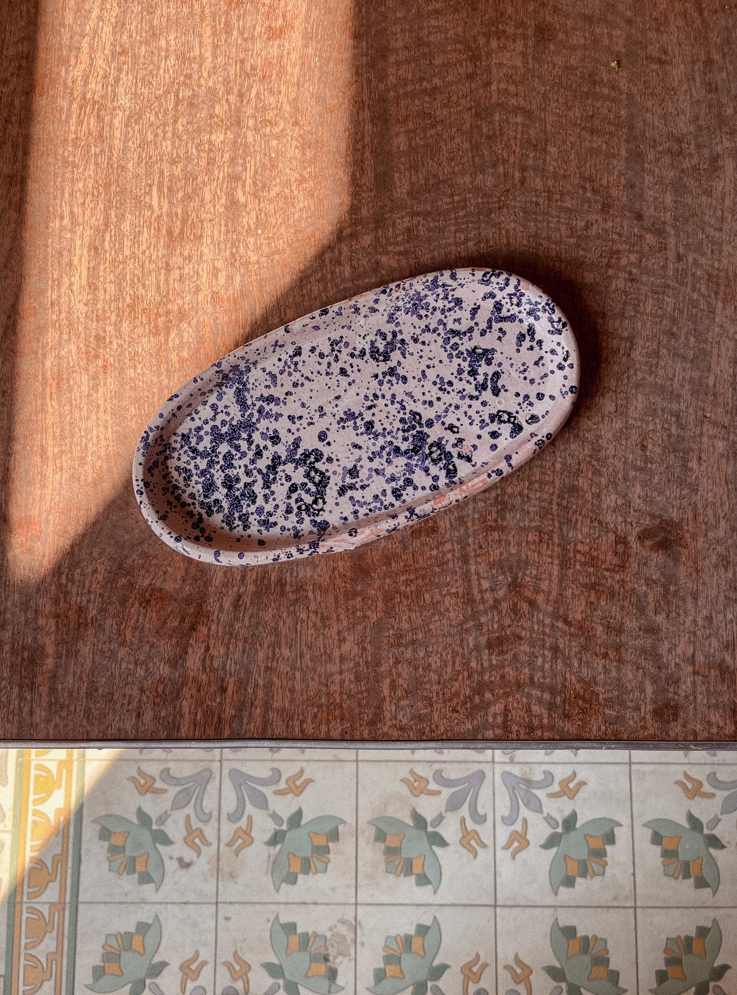 Speckled Serving Plate